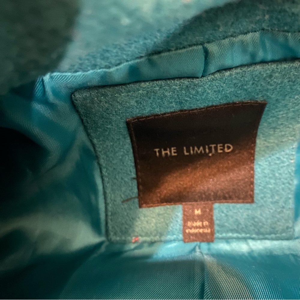 The Limited Turquoise Double-Breasted Pea Coat - Picture 6 of 16
